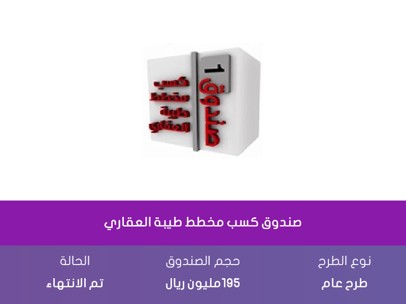 صندوق كسب مخطط طيبة العقاري